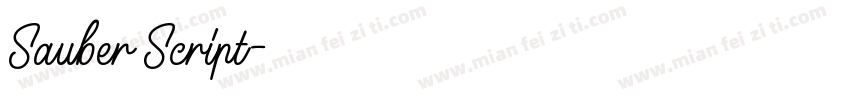 Sauber Script字体转换